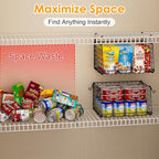 3-Pack Under Shelf Hanging Baskets - Image 2