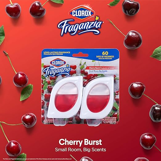 Clorox Fraganzia Small Rooms Air Freshener, Cherry Burst Scent - Image 2