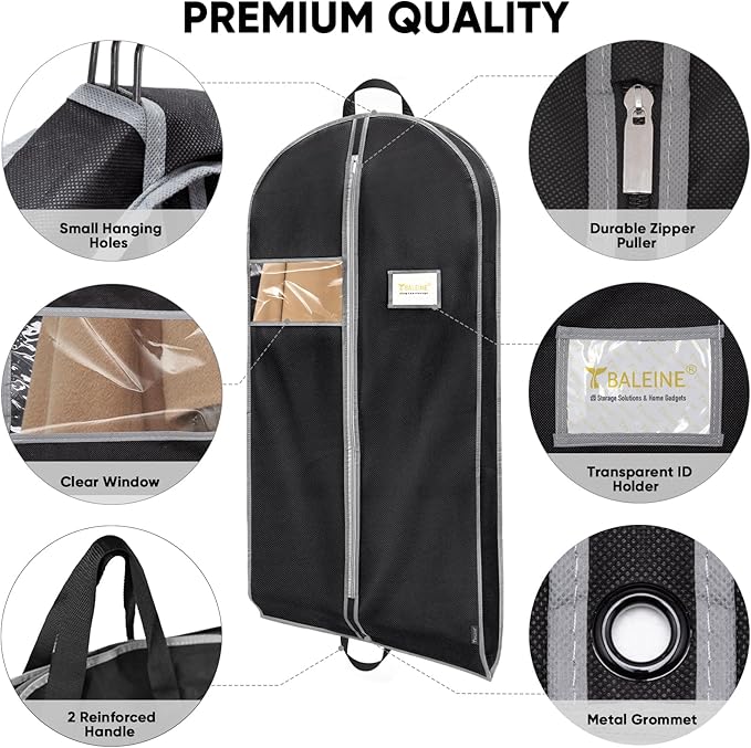 BALEINE 1PK Heavy Duty Garment Bag - Image 5