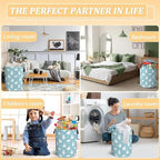 Cute Polar Bears Laundry Hamper Bag - Image 7