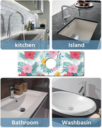 Patterned Sink Faucet Mat Kitchen Splash Guard Super Absorbent Drying Mat - Image 6