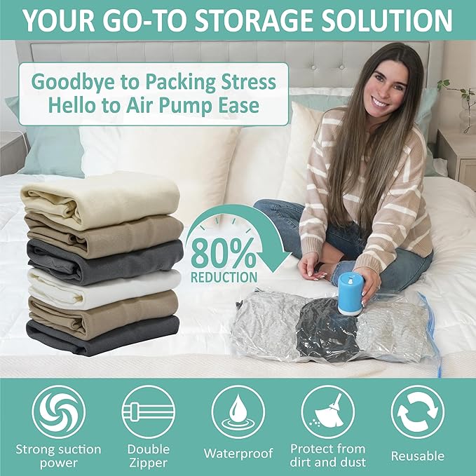 Cozy Essential Travel Vacuum Storage Bags - Image 2