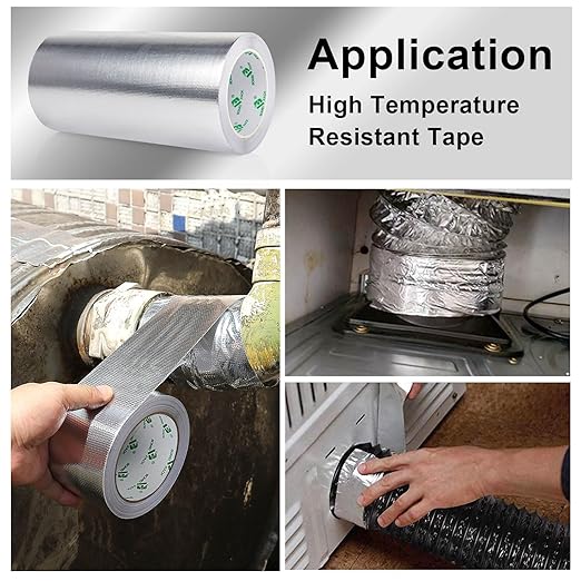 BOMEI PACK Adhesive Aluminum Foil Heat Shield Tape 9inch x 66ft Barrier - Image 7