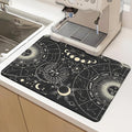 Dish Drying Mat for Multiple Usage. Super Absorbent, Easy clean, Quick dry by Mokiwala