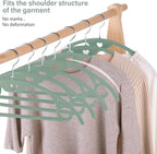 IEOKE Velvet Hangers 50 Pack: Felt Clothes Hangers Heavy Duty Shirt Sweater - Image 6