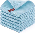 Homaxy 100% Cotton Waffle Weave Kitchen Dish Cloths, Ultra Soft Absorbent Quick by Homaxy