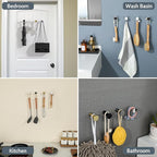 SAYAYO Coat Hooks Wall Mounted, Chrome Towel Hooks - Image 7