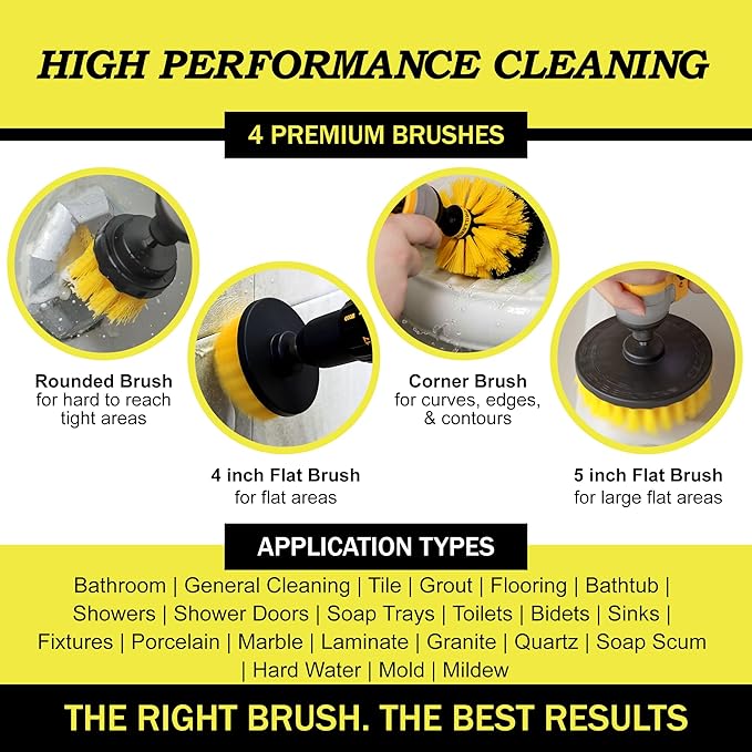 Nylon Drill Brush Attachment Set - Image 2