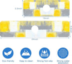 Grey and Yellow Abstract Kitchen Sink Splash Guard Mat Absorbent Fast Drying - Image 3