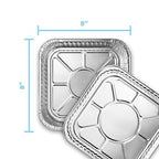 MontoPack 8” Disposable Aluminum Foil Square Baking Pans | 8 x 8 Cake Pan Tin - Image 3