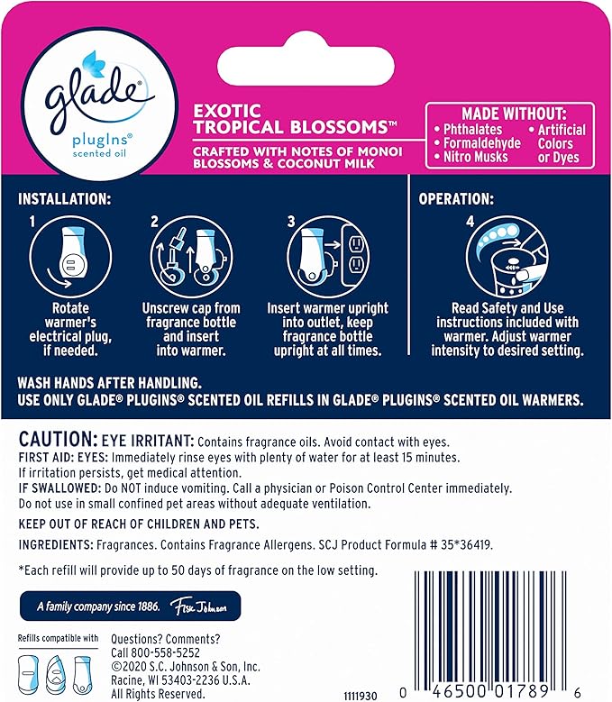 Glade PlugIns Refills Air Freshener, Scented and Essential Oils - Image 2