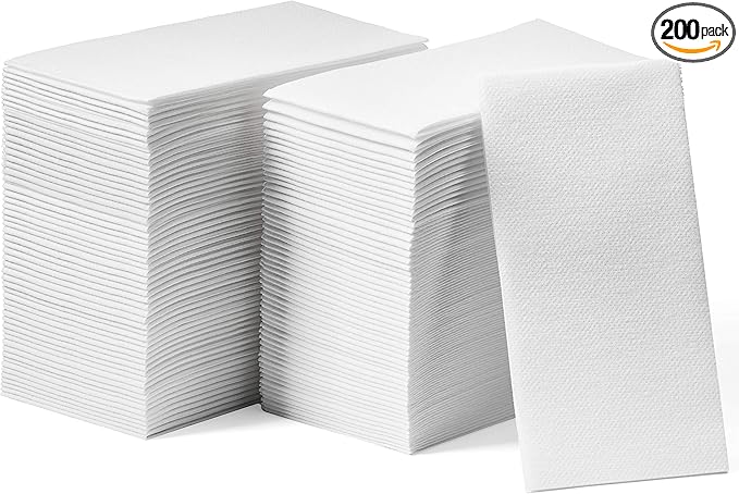 Disposable Linen-Feel Guest Towels by Lintext