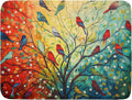 Spring Summer Floral Birds Dish Drying Mat by Kawani