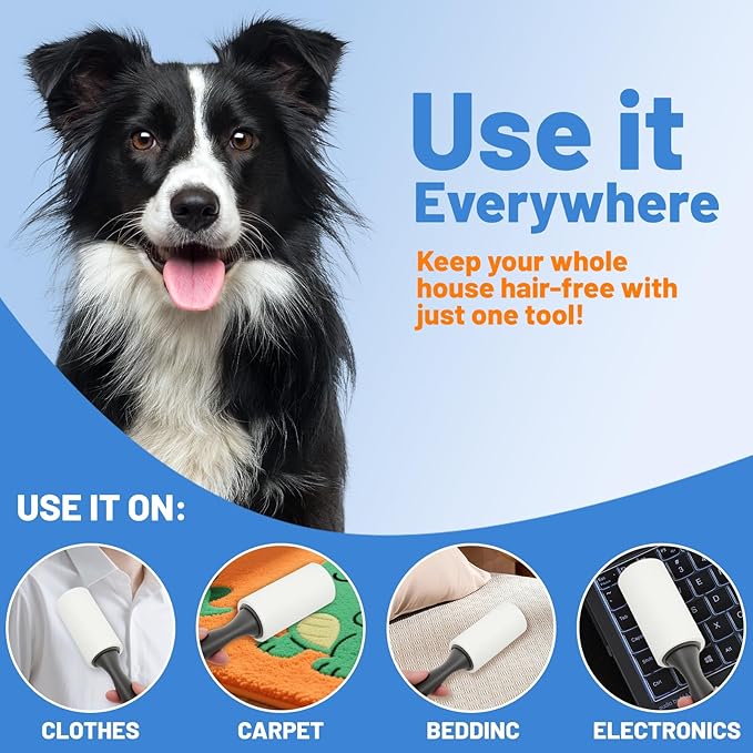 Lint Roller Set 600 Adhesive Sheets - Image 6