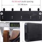 WEBI Coat Rack Wall Mount, Coat Hooks Wall Mounted Rustic, Large Coat Hanger - Image 3