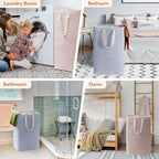 Lifewit 2 Pack Laundry Hamper Large Collapsible Laundry Baskets, Freestanding - Image 7