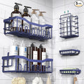 EUDELE 5-Pack Rustproof Stainless Steel Shower Caddy – No Drill Adhesive by EUDELE