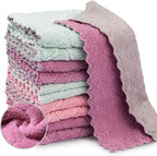 Bessrung 20 Packs Kitchen Cloth Dish Towels, Nonstick Oil Fast Drying Washcloths by Bessrung