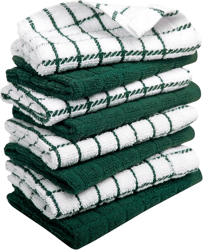 Bumble Dish Cloths | 12" x 12" | 100% Cotton Kitchen Towels | 405 GSM | Soft - Image 6