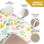 Spring Dish Drying Mat for Kitchen Counter Cute Floral Summer Holiday - Image 4
