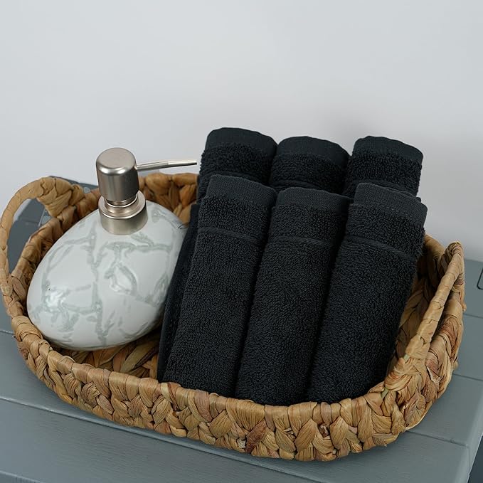 Tens Towels Pack of 12 Washcloths, 12 x 12 Inches, Lighter Weight, Quick to Dry - Image 3
