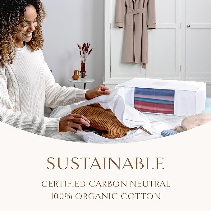 Hayden Hill Luxury Organic Cotton Sweater & Blanket Storage Bag - Image 7