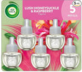 Air Wick Plug in Scented Oil Refill, 5 ct, Lush Honeysuckle and Raspberry by AirWick