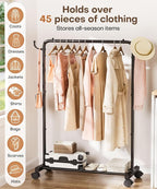 Homde Rolling Clothes Rack - Image 4