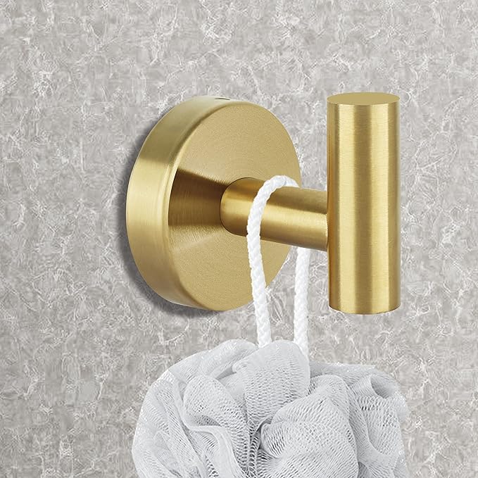 Towel Hooks Bathroom Coat Robe Hook Stainless Steel Heavy Duty Door Hanger - Image 3