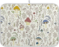 Cute Mushroom Wild Plant Dish Drying Mat by BOENLE-WELCOMEYOURCOMING