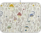 Cute Mushroom Wild Plant Dish Drying Mat by BOENLE-WELCOMEYOURCOMING