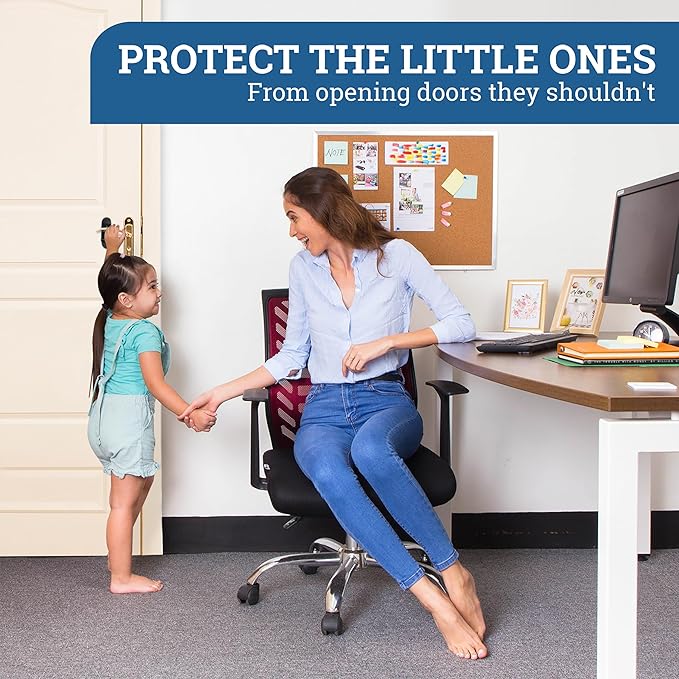 Door Lever Lock Prevents Toddlers from Opening Doors. 3.25" L * 1.5" W * 4.5" H - Image 8