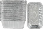 30 Pack 1Lb mini Loaf Pans Heavy Duty Disposable Aluminum Foil Bread Tins by Waytiffer