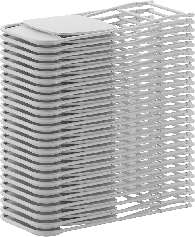 Flash Furniture Hercules Series Plastic Folding Chair - White - 4 Pack 650LB Weight Capacity Comfortable Event Chair-Lightweight Folding Chair - Image 17