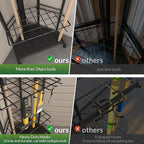 Garden Tool Organizer for Corner - Heavy Duty Metal Rack with 34 Storage Compartments & 14 Hooks for Shovels, Rakes, Long-Handled Tools, Ideal for Garden, Shed, Garage Storage - Image 5