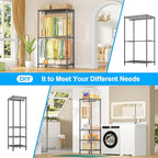 Ulif E10 Clothes Rack（With Stretchable Hanger Rod）Freestanding Clothing Racks - Image 6