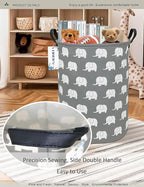 Round waterproof laundry basket, foldable storage basket, laundry Hampers - Image 6