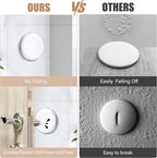8 Pieces 2" Door Stoppers for Wall, Strong Adhesive Door Bumpers for Walls - Image 3