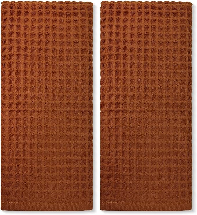 Jacquotha Waffle Hand Towels for Bathroom Kitchen Decor 2-Piece – Cotton Quick by Jacquotha