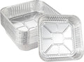 50pack- 8 x 8 Aluminum foil Pans Disposable, Heavy Duty Square baking Cake Pans by Waytiffer