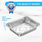 MontoPack Aluminum Foil Pans Half Size Roasting Chafing Pan | Bulk 30 Pack of - Image 4
