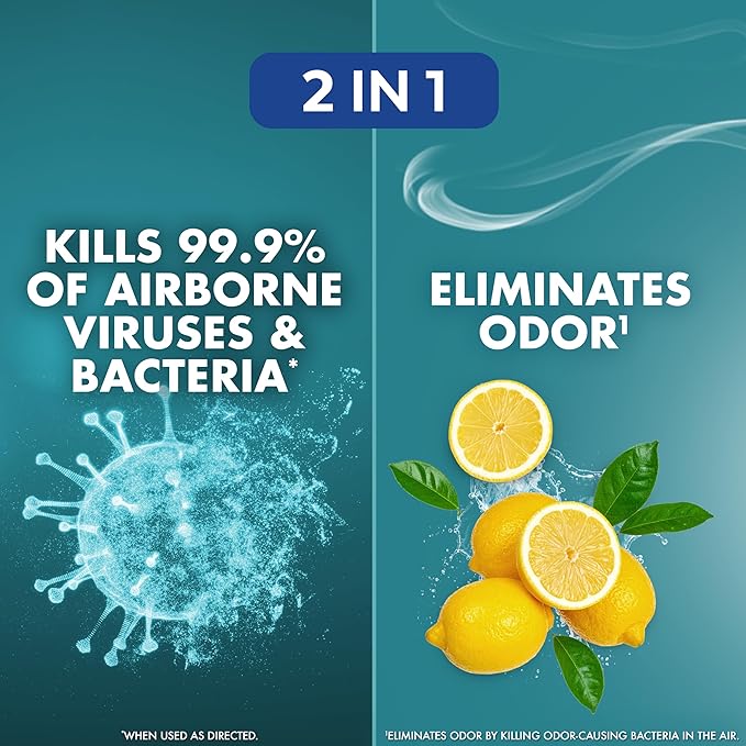Lysol Air Sanitizer Spray with Bacterial Odor Eliminator - Image 3