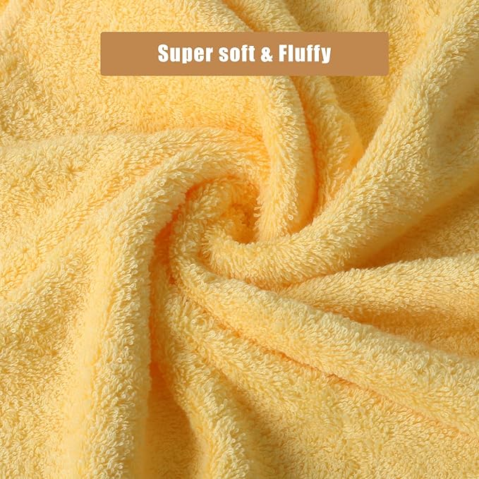 SEMAXE 18-Pack Bath Towel Set Include 6 Bath Towels, 6 Hand Towels, 6 Wash - Image 4