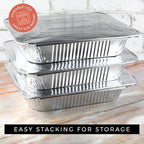 NYHI 9x13 Disposable Aluminum Foil Pans - Image 5