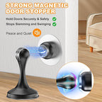 Crosize Magnetic Door Stoppers 1 Pack, Stainless Steel Door Stops - Image 2