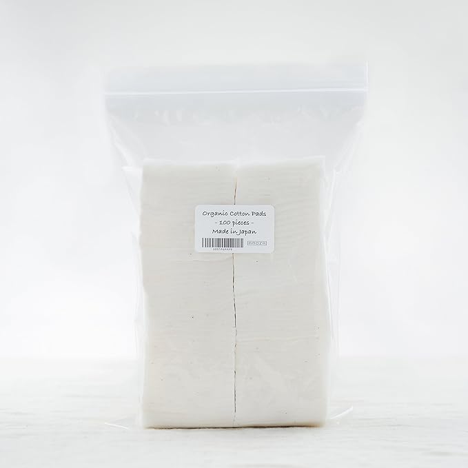 Japanese Organic Cotton Pads 100 Pieces 100% Organic Unbleached - Image 2