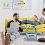 GREENVINES Outdoor Rocking Chair Set | 3-Piece | 2 Rocking Chairs with 1 Side Table | Porch Rocker | HDPE Plastic | Arctic | Patio Furniture Sets | High Back | Big & Tall | Ladder Back - Image 8