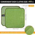 KinHwa Kitchen Washcloths for Dishes Absorbent Microfiber Dish Cloths Quick Dry - Image 8