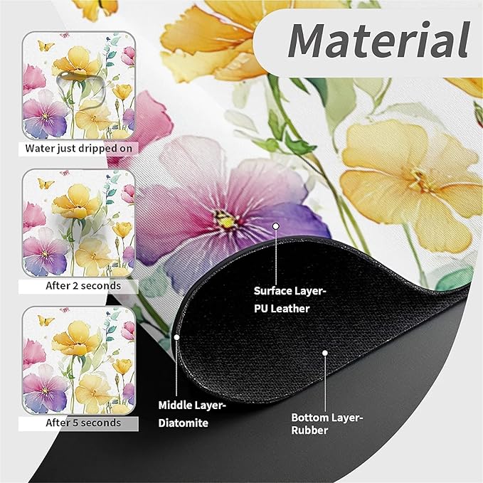 Kitchen Sink Splash Guard，Spring-flowers - Image 4