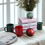 sea me at home Christmas Hand Towels Set of 2, Festive Holiday Bathroom & - Image 3